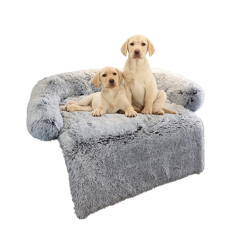 Fluffy Plush Calming Dog Bed