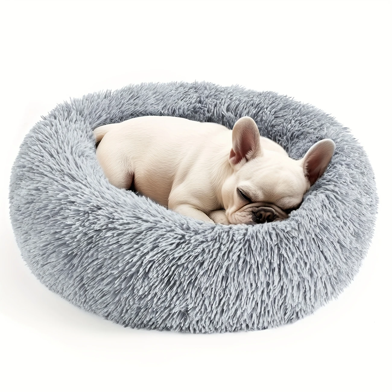 Calming Donut Pet Bed for Small & Medium Dogs & Cats