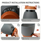 Curved Shape Smart Watering Plant Pots