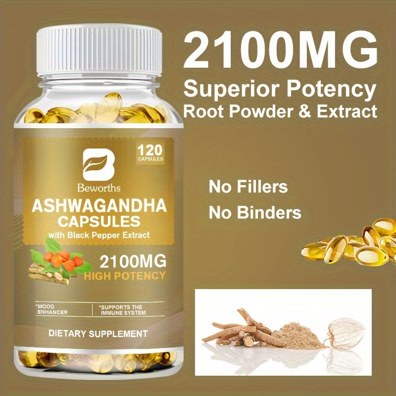 BEWORTHS Ashwagandha 1300mg Energy & Mood Support