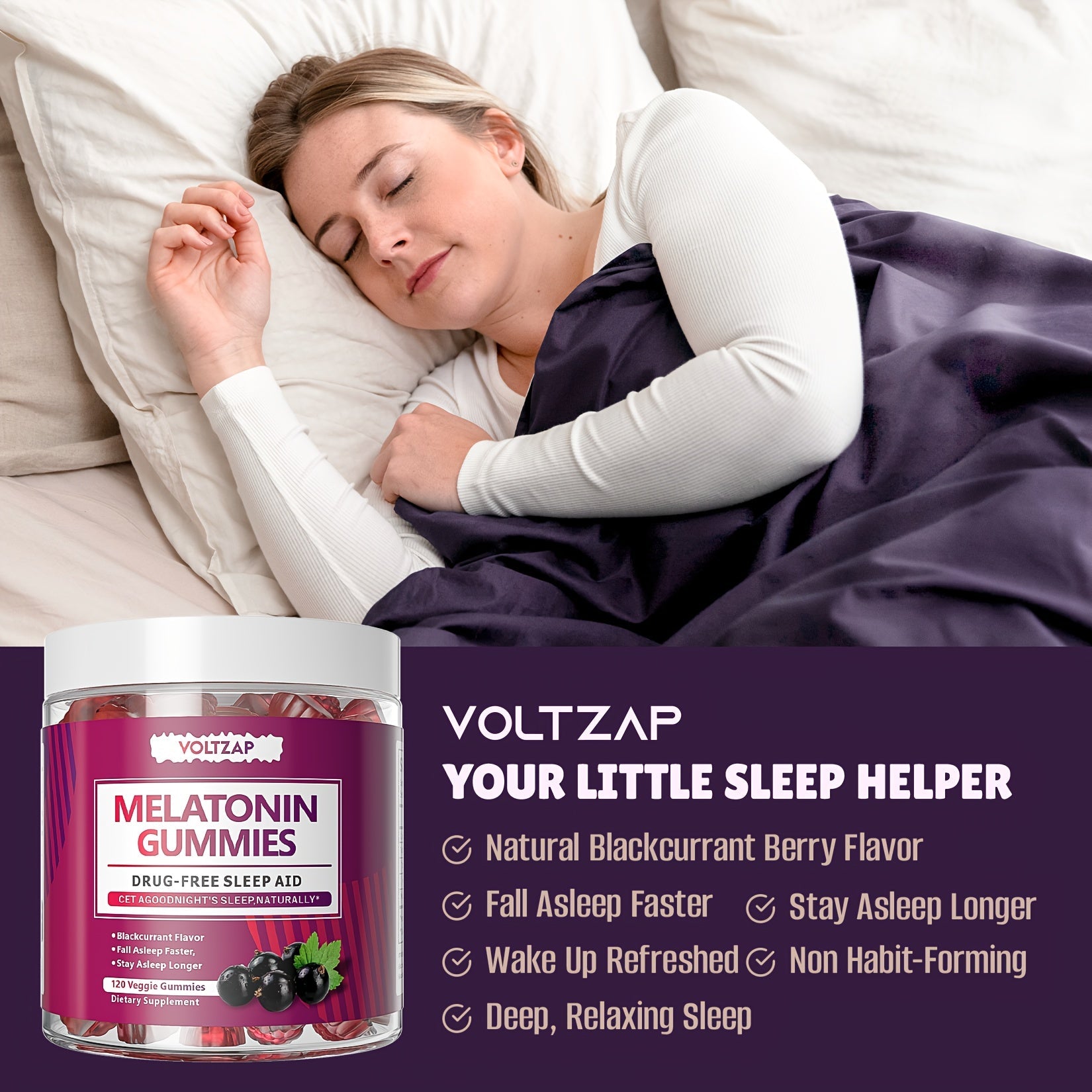 Melatonin Gummies 10mg Natural Sleep Aid – 60 Count