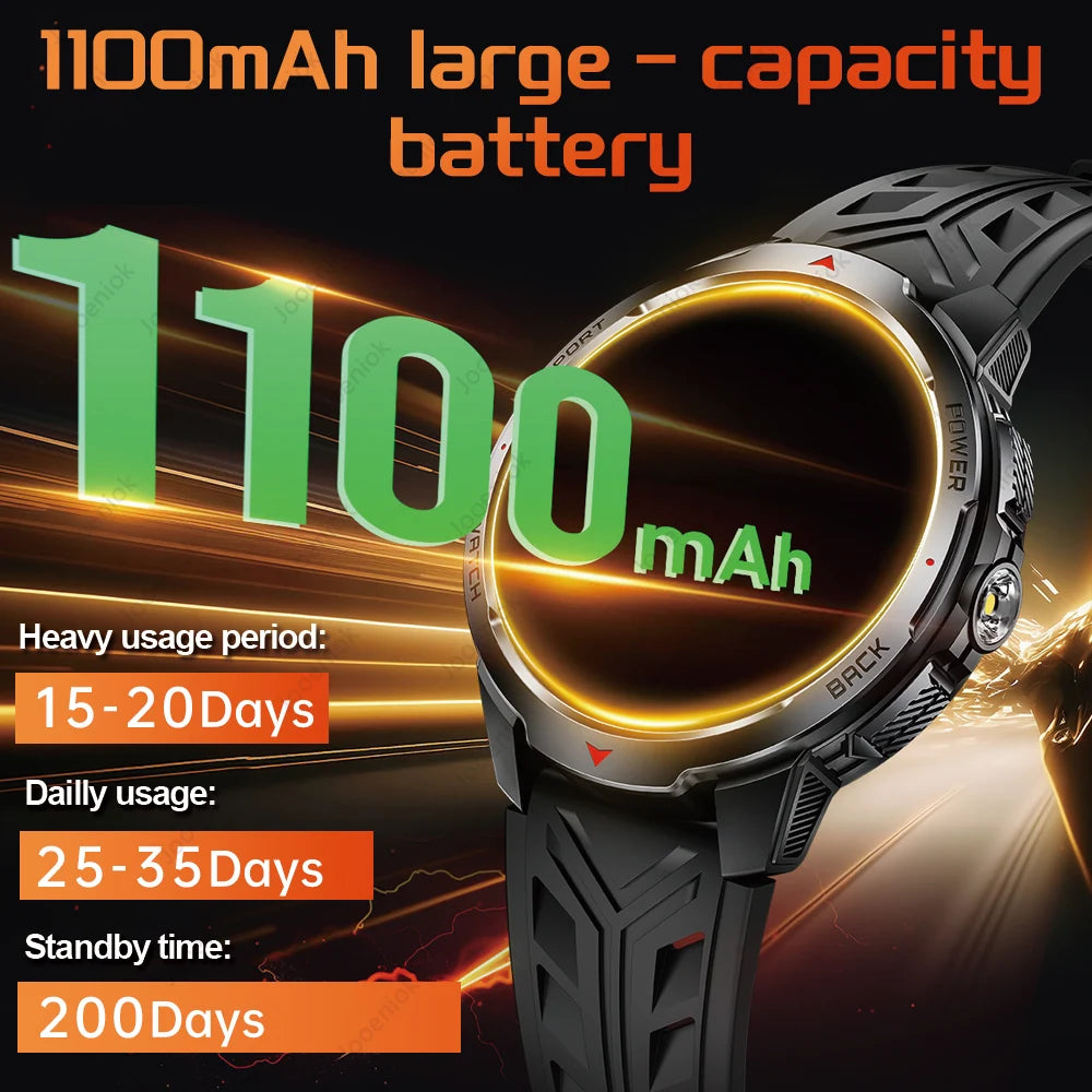 T-Rex3 Ultra 1100mAh Battery Smart Watch Men