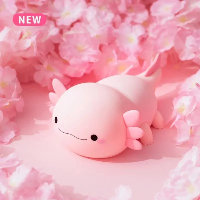 Cute Axolotl Silicone Nursery Sleeping Lamp