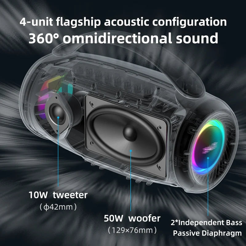 Zealot-P12 Speaker 60W Portable Bluetooth Speaker