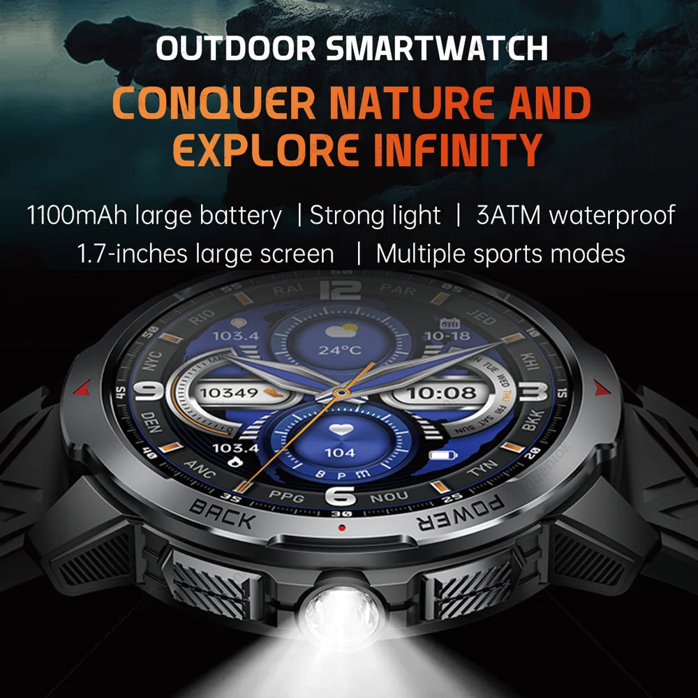 T-Rex3 Ultra 1100mAh Battery Smart Watch Men