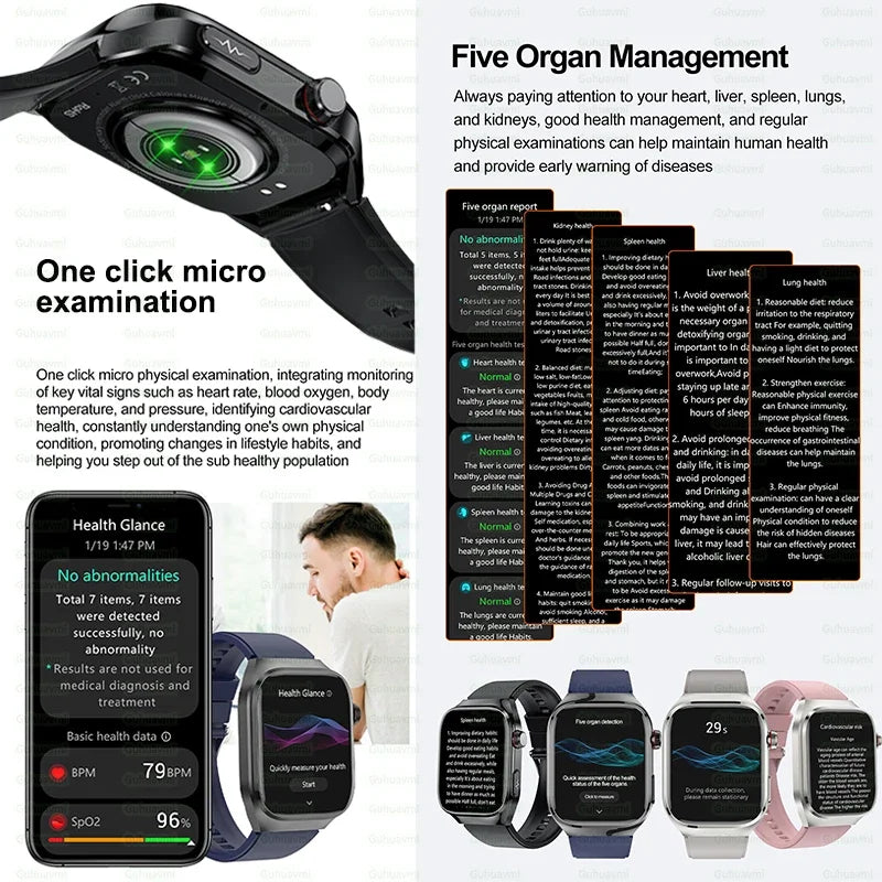 ECG Smart Watch Women BT Call Heart Rate