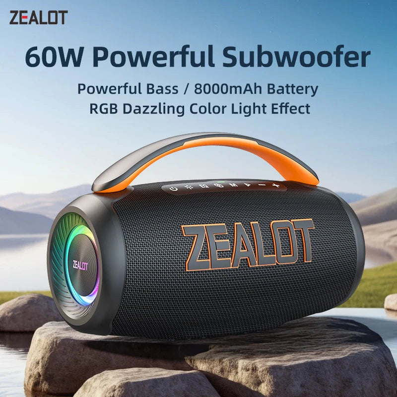 Zealot-P12 Speaker 60W Portable Bluetooth Speaker