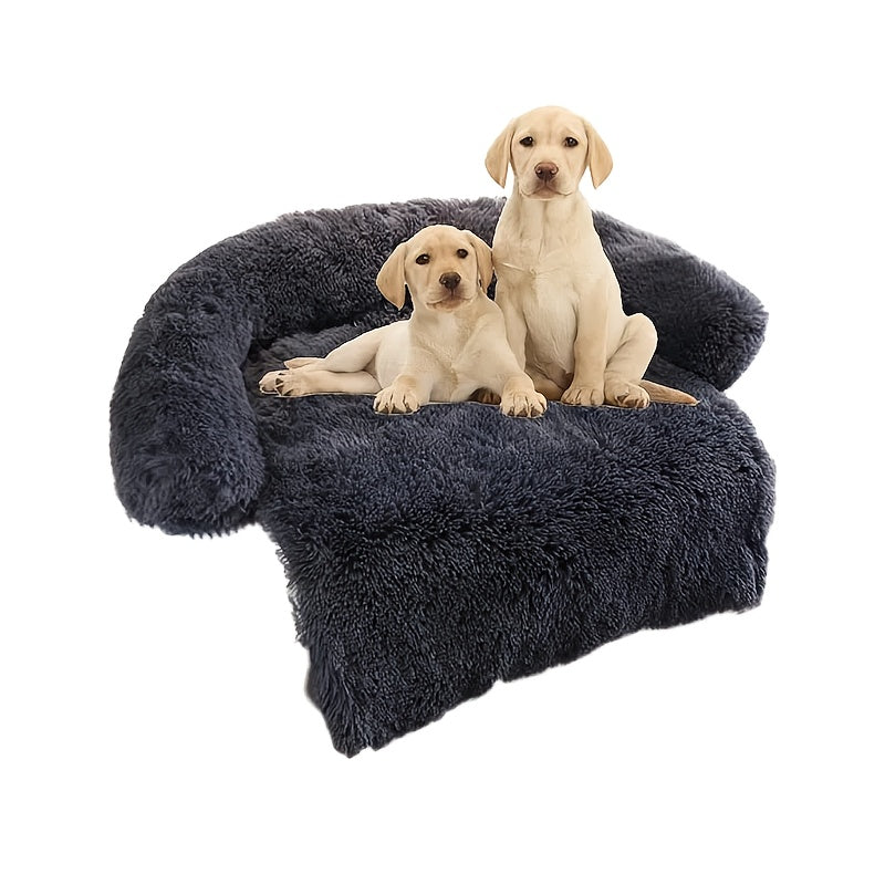 Fluffy Plush Calming Dog Bed