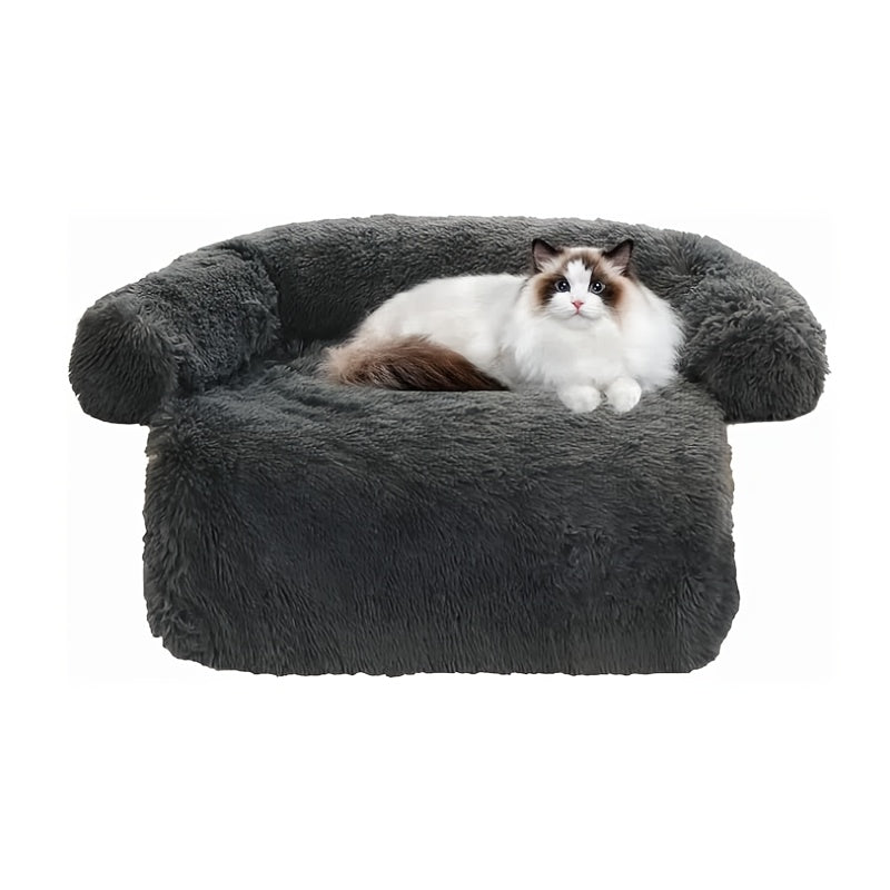 Fluffy Plush Calming Dog Bed